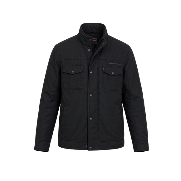 Levi's Other - Levis Mens Black Cotton Canvas Quilted Lined Field Jacket Utility Coat Large
